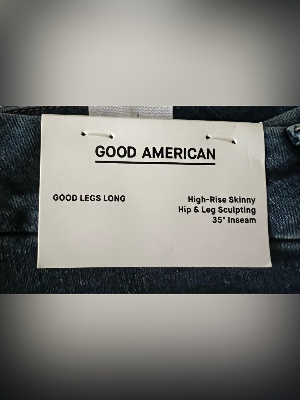 NWT Good American Good Legs Long Mid Blue High-Rise Skinny Jeans - Picture 11 of 11